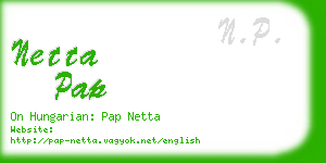 netta pap business card